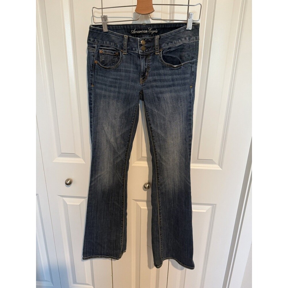 American Eagle Artist Women's low-rise Jeans Stretch/Double Button Size 6 Reg